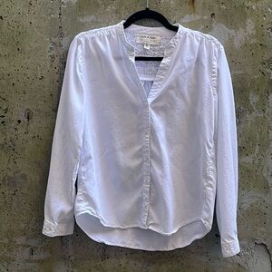 Anthropologie Cloth & Stone White Button Down Shirt, XS
